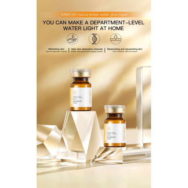 KM Custom Logo Skin Care Products Mussel Mucin Serum for Essence Toner for Women Whitening Facial Soothing Home Spa Use