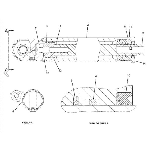 707-99-57200 7079957200 Arm Seal Kit Hydraulic Cylinder Fits KOMATSU PC200-5 PC200LC-5 PC200-6 6D95
