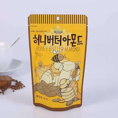 Standing Up Food Packaging Bags With Zipper Gravure Printing Custom Thickness
