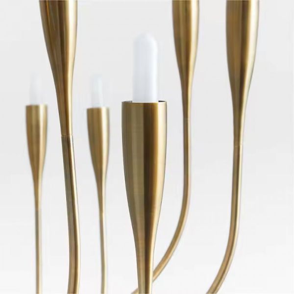 Yihao Custom Brass Body Pendant Light with 2700K Warm White LED and 50000 Hours Lifespan for Living Room