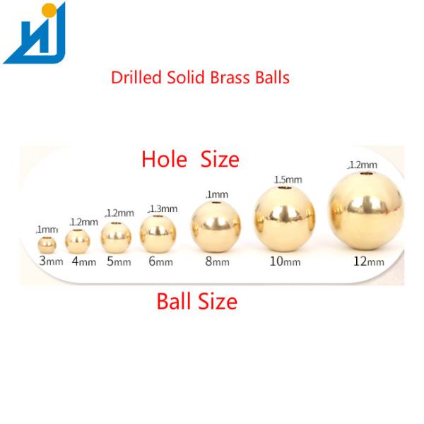 Чистый латунный стальной шарик с отверстием для шариков продетых нитку ювелирными изделиями твердых стальных