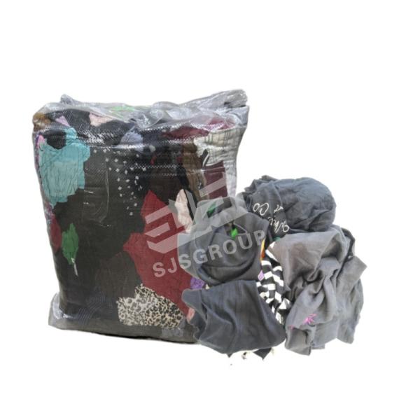 Free Sample Cotton t shirt hosiery cutting waste rags Dark Color Mixed T Shirt Rags Cotton Industrial Cleaning Rags