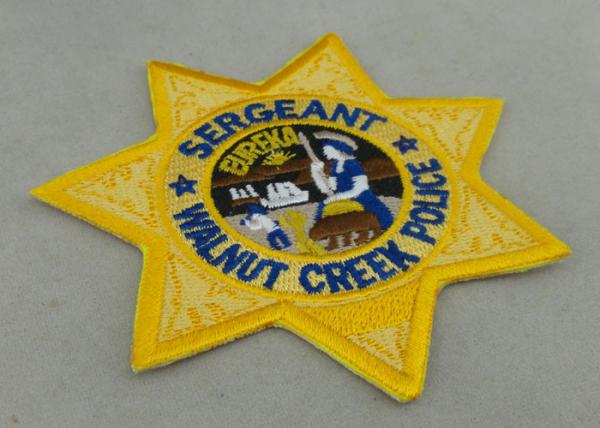 Crafts Toys Custom Embroidery Patch Back Side Police Patch Badge