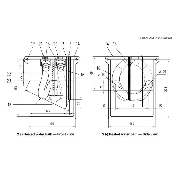 Испытательное оборудование медицинского анализа ISO 9360-1 веся точность ±0.1 g