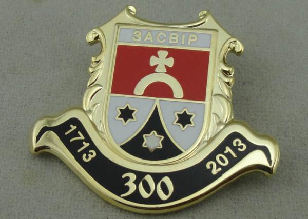 3D Die Stamped Brass / Gold Plating Metal Pin Army 1.25 Inch