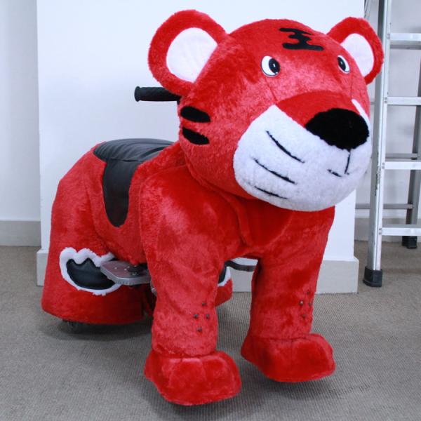 plush horse baby ride/electric toy rides with cute cartoon figuers