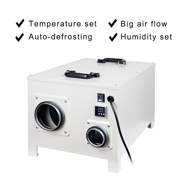 50L/D Factory Price Swimming Greenhouse Dehumidifier Cabinet Duct Dehumidifier for Industrial
