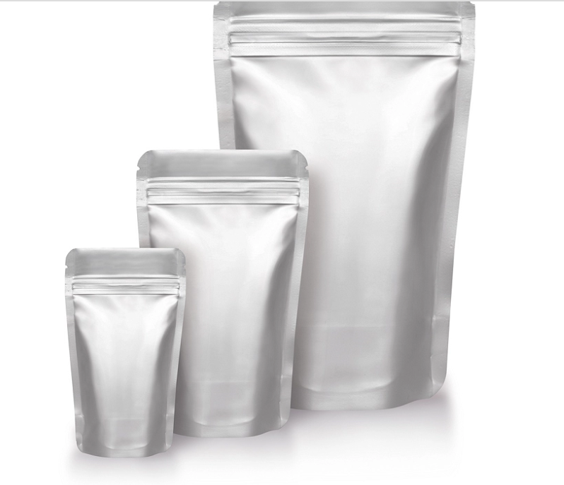 Smell Proof Standing Aluminium Foil Ziplock Pouches