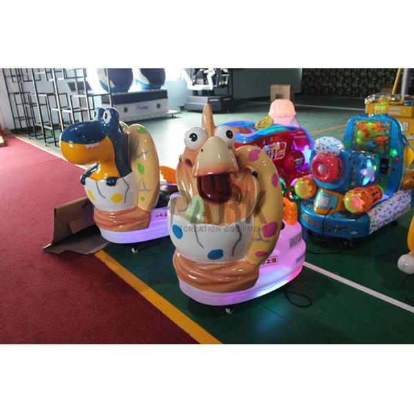 130W Kiddy Ride Machine , Fiberglass Dinosaur Kids Amusement Swing