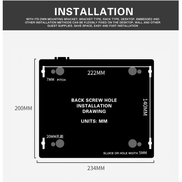 Линукс двойной гавани ZC328 I7 врезал Fanless промышленную систему ПК