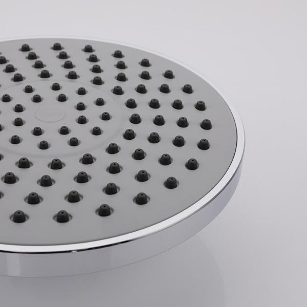 9 Inch ABS Plastic Round Shower Head , Durable Stainless Shower Slide Bar