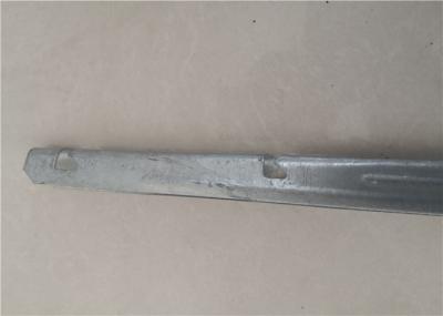 3 Strands Steel Barbed Wire Extension Arms , Chain Link Fence Barb Wire Arm
