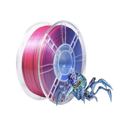 Filamento de impressão 3D Diâmetro 1,75 mm Filamento de seda tricolor vermelho amarelo azul PLA