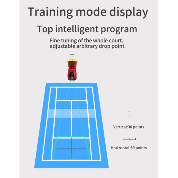 Máquina programável do treinamento do tênis de 150 bolas com 3 - tempo de funcionamento 6H