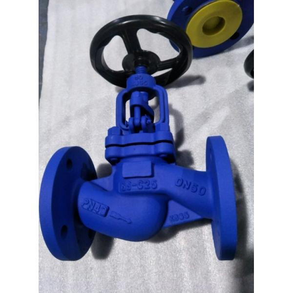 DIN PN40 cast steel bellows globe valve