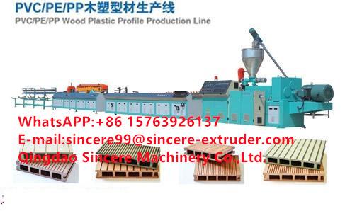 WPC Wood Plastic Composites Decoration Profile Making Machine