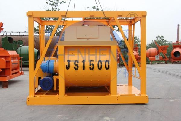 1500l Civil Construction JS1500 Cement Mixer Machine Compulsive With Electric Oil Pump