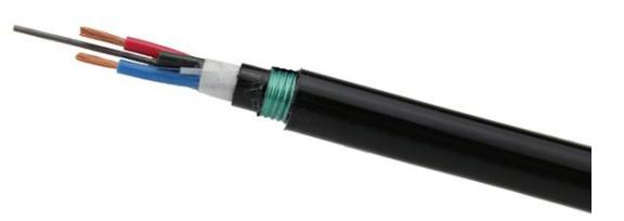 Câble à fibre optique aérien extérieur avec élément de renforcement métallique