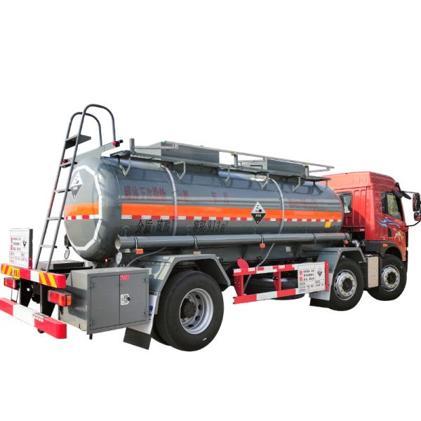 Jiefang 6x2 Manual Transmission Corrosive Fuel Oil Tanker Truck Carbon Steel Transport