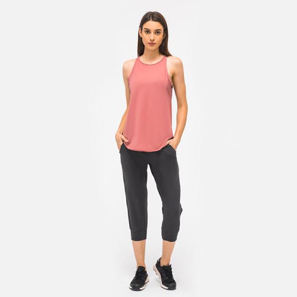 Women Loose Gym T Shirts Dry Quick Sleeveless Tank Tops Workout Gym Clothing