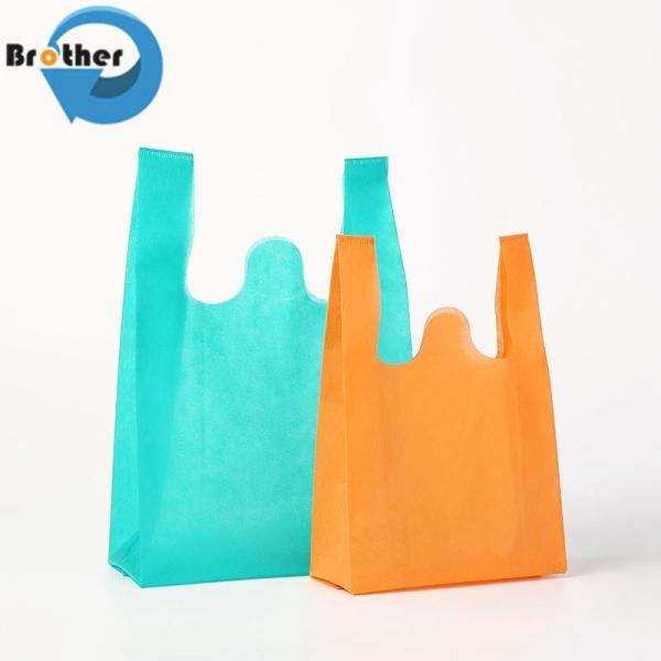 Low MOQ Cheap Price Promotional Customized Colors Tote PLA Non-Woven Shopping Bag, Eco Recyclable PP Non Woven Bags