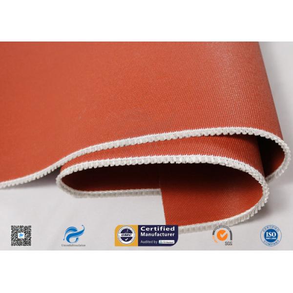 Ткань стеклоткани е стеклянная покрытая с красным сопротивлением высокой температуры силикона