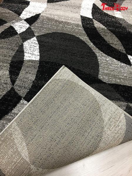 Gray Bedroom Contemporary Area Rugs , Large Living Room Area Rugs Stains Fading Resist