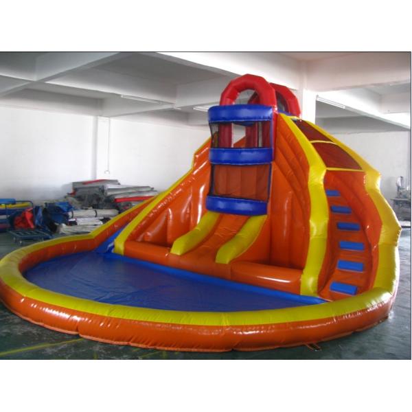 Warp-527N Weft-323.8N 0.55mm PVC Commercial Inflatable Slides YHS-008