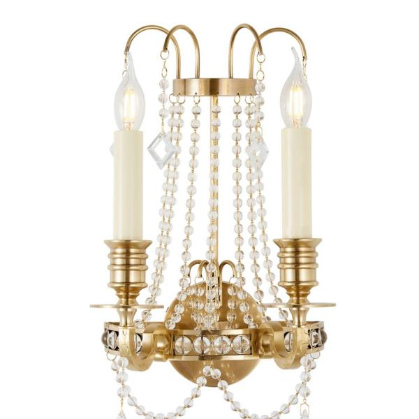 Американский винтажный ожерелье свеча люстра вилла лофт квартира лестница свет