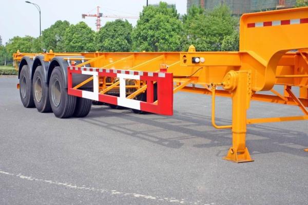 Steel Tank Container Trailer Chassis / 40 ft Gooseneck Trailer 3 Axles