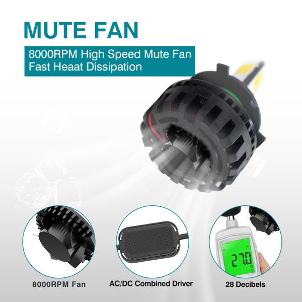 4 Diseño de emisión lateral H4 faro de motocicleta LED Instalación sencilla a prueba de agua