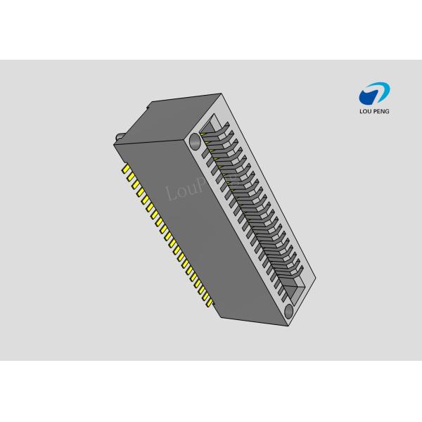 Female header, PCB Mount Receptacle, Vertical, Board-to-Board, 40 Position, 0.8mm Pitch,  Gold Flash, SMT