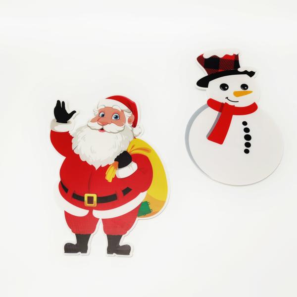 800g/M2 гофрировало пластиковые украшения рождества SGS делает оформление водост