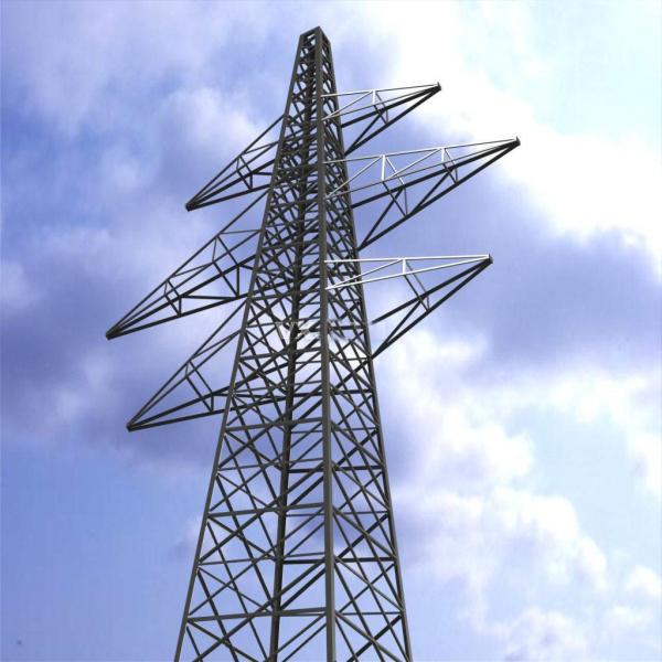 Hot Dip Galvanized Steel Transmission Tower For Electricity Transmission Line