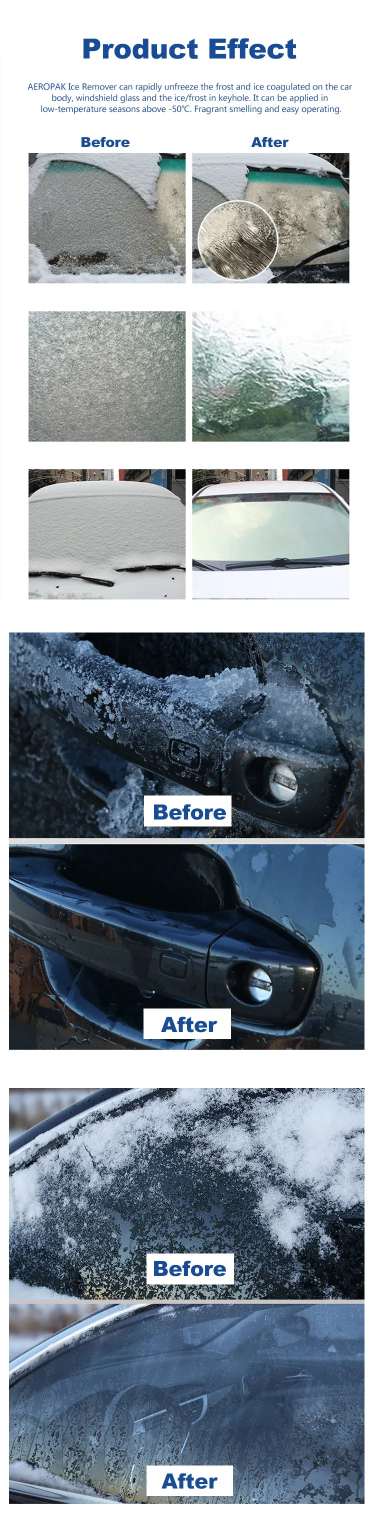 Winter Car Windshield Ice Remover Spray