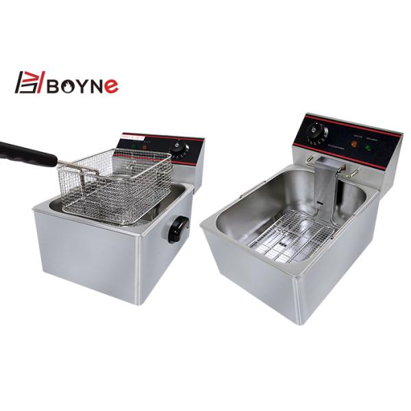 Fast Food Restaurant stainless steel Electric Fryer With One Tank One Basket