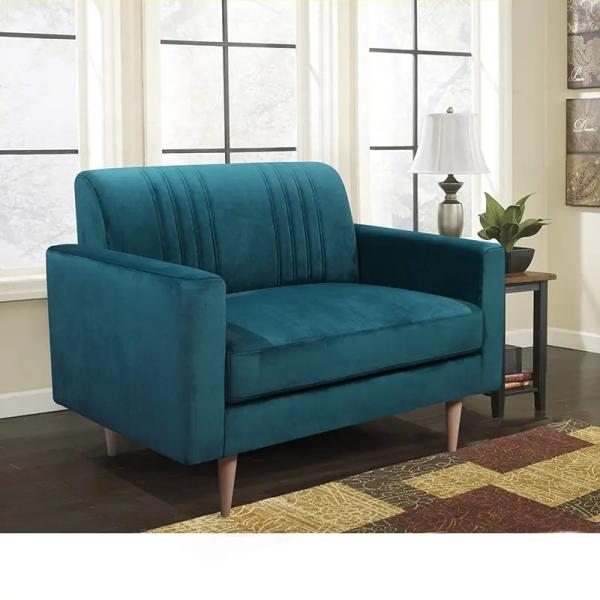 Velvet Breathable Home Furniture Sofas 140x73x79CM For Living Room