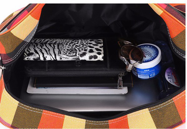 Lightweight Custom Duffle Bags , Large Capacity Women's Canvas Travel Bag