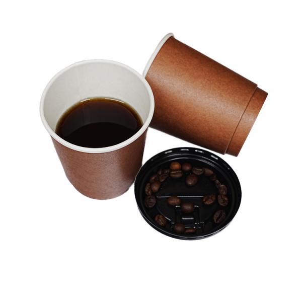 Gobelet en papier jetable personnalisé en gros avec logo, écologique et biodégradable, pour boissons chaudes, café