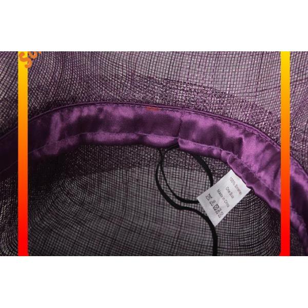 Elegant fancy Church sinamay hats for ladies ,Sinamay mid brim church hat