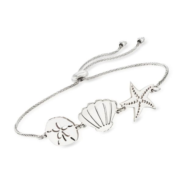 Ross-Simons Sea Life Sterling Silver Bolo Bracelet For Women Gifts