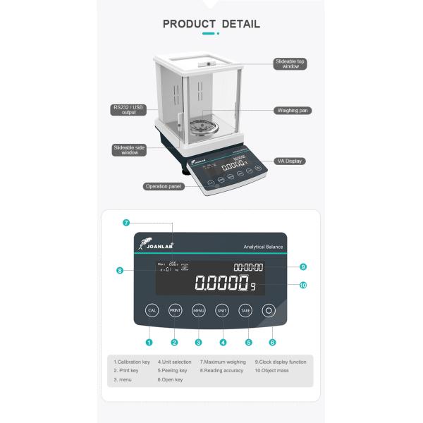 Professional JCZB Model Joanlab Table Top Digital Scales for Laboratory Weighing Balance