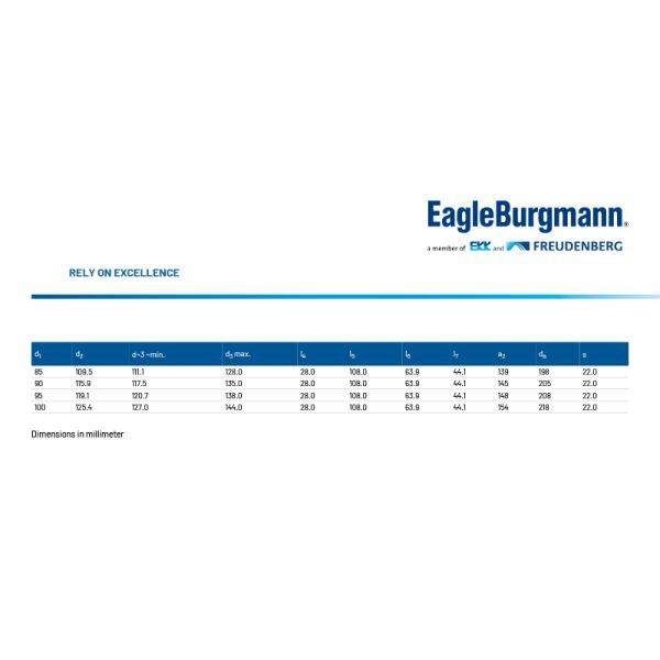 ECartex EagleBurgmann Mechanical Seal ANSI CARTEX DN Face Mechanical Seal