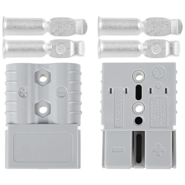 120A 600V ANDERSON PLUG Cable Battery Power Connector com terminais Cinza Vermelho Preto Amarelo Azul Cor