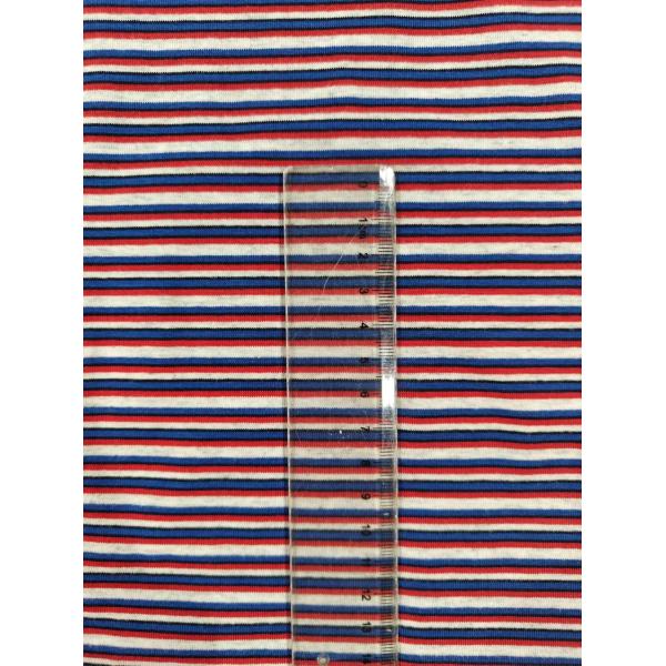 Yarn Dye And Smooth Soft Healthy Texture Striped Knit Fabric For T-Shirt