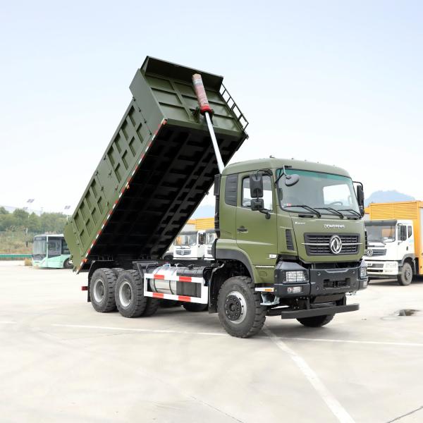 Used Dongfeng 6x4 Dump Tipper Truck Good Condition Cargo Tank Dimension 5600x2300x1400