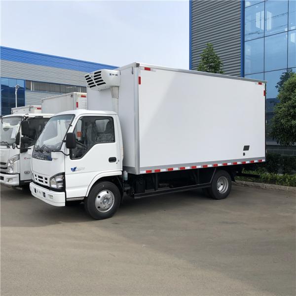 5 toneladas ISUZU 600P camión de congelación con unidad frigorífica de fumo térmico -25 grados