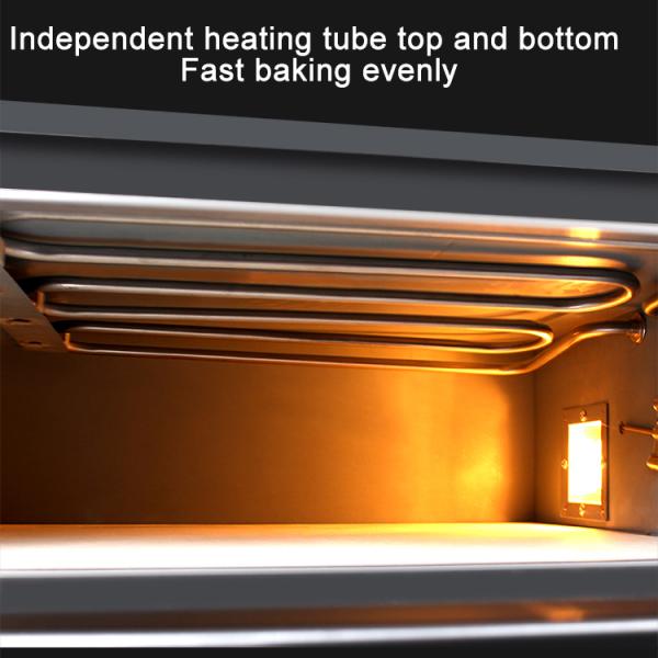 Commercial Pizza Oven Stainless Steel Bakery Equipment 560x525x295mm