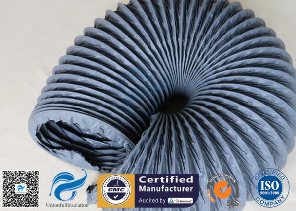 10M PVC Coated Fiberglass Fabric HVAC Flexible Air Ducting 150MM Diameter
