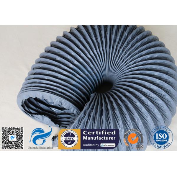 150mm Grey PVC Coated Fiber Glass Hose Fiberglass Flexible Air Ducting